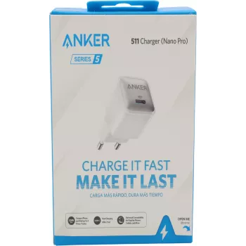 Anker Nano 20W Φορτιστής USB-C, PowerIQ 3.0 Συμπαγές Τροφοδοτικό USB-C Λευκό