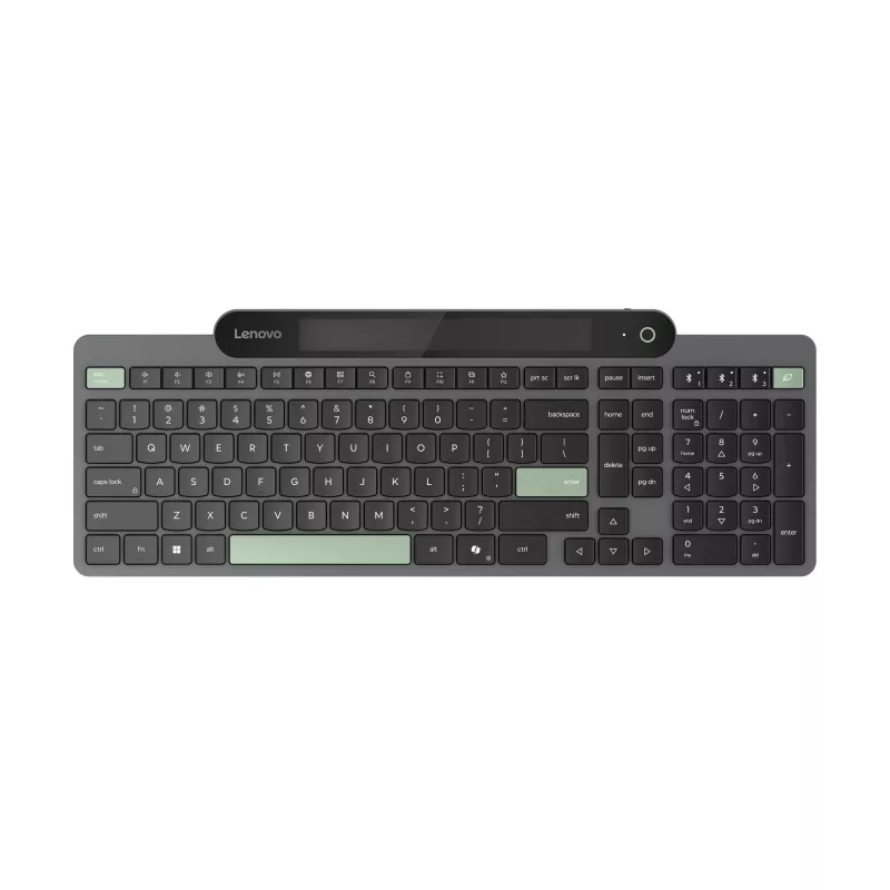 Lenovo Self-Charging Bluetooth Keyboard γαλλικό AZERTY μαύρο