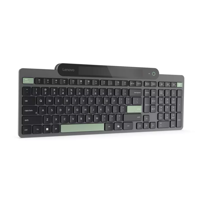 Lenovo Self-Charging Bluetooth Keyboard γαλλικό AZERTY μαύρο