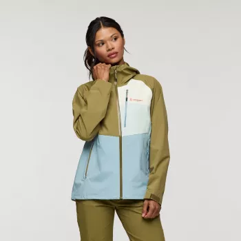 Cotopaxi Impermeo 3L Hooded Shell Jacket - Moss/Sea Spray (Γυναικείο, Μέγεθος S)