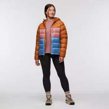 Cotopaxi Fuego Max Down Hooded Jacket Γυναικείο - Sienna/Fjord - Μέγεθος Small