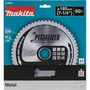Makita E-23357 Λεπίδα σέγας HM μετάλλου 185x30x60Z
