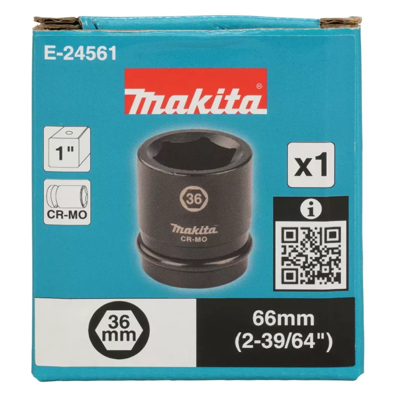 Makita E-24561 Καρυδάκι κρούσης 1 ίντσα, SW 36, 66 mm