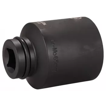 Makita Impact Socket 1 ίντσα Υποδοχή 65 mm 6 σημείων Cr-Mo Μαύρο Φωσφορικό E-24810