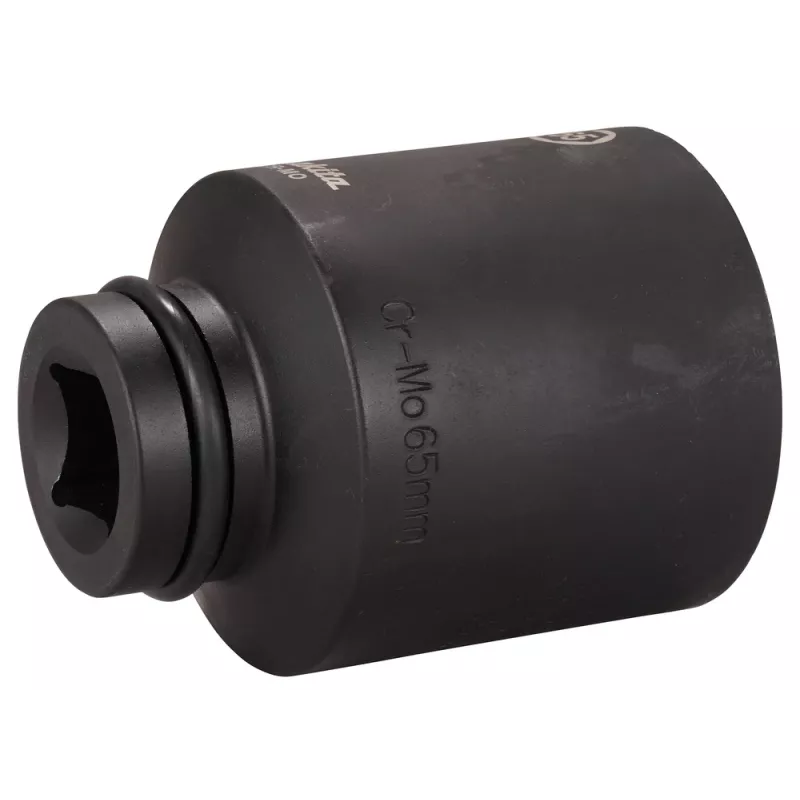 Makita καρυδάκι κρούσης με τετράγωνο 1 ίντσας 65 mm 6 σημείων Cr-Mo μαύρο φωσφατωμένο E-24810