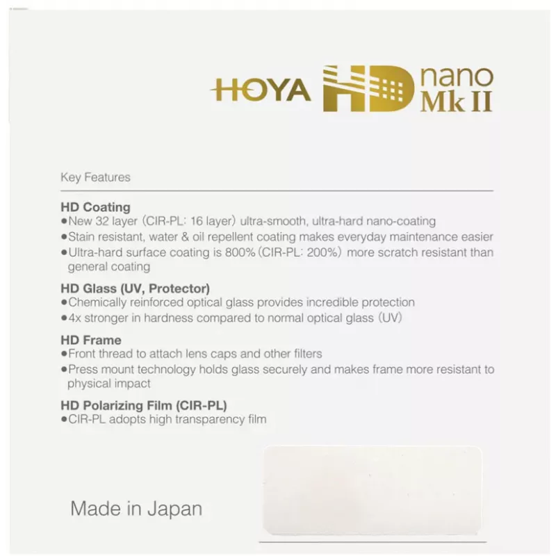 Hoya HD nano MkII UV 52mm