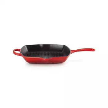 Le Creuset γκριλιέρα από μαντέμι, τετράγωνη, 26 cm, Kirschrot