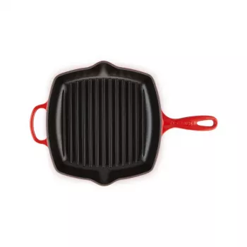Le Creuset γκριλιέρα από μαντέμι, τετράγωνη, 26 cm, Kirschrot