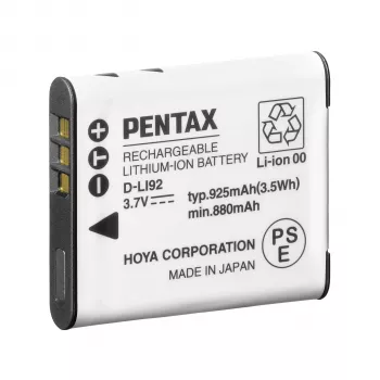 Pentax D-LI92 (B) Μπαταρία Ιόντων Λιθίου 925 mAh 3,7 V Μαύρη