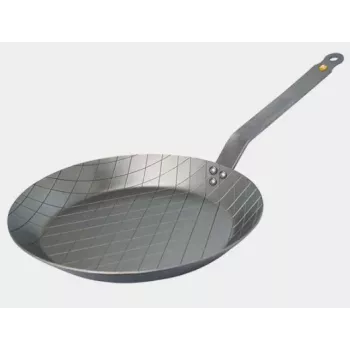 De Buyer Mineral B Element Carbon Steel τηγάνι για μπριζόλα 24 cm (5616.24)