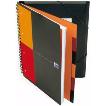 ELBA Organiser Book - 80 φύλλα - μαύρο - A4 - σπιράλ βιβλιοδεσία - 245 mm - 310 mm