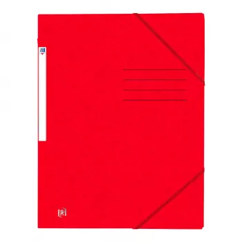 Oxford TOP FILE+ Elasticated Folder A4 Κόκκινο 400116267
