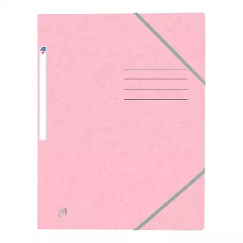 Oxford TOP FILE+ Elasticated Folder A4 3 Flaps Παστέλ ροζ 400116353