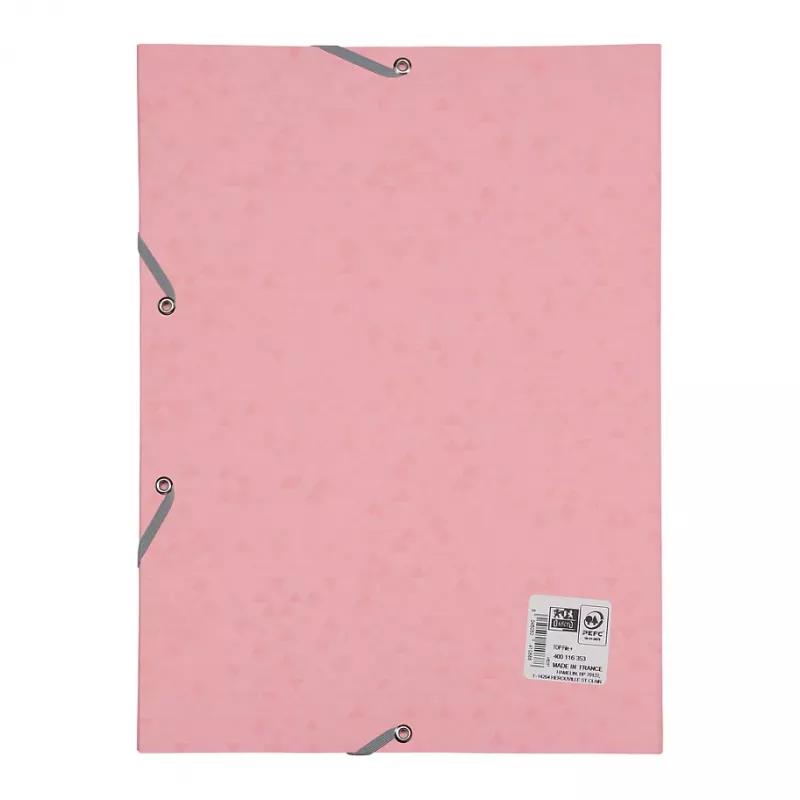 Oxford TOP FILE+ Elasticated Folder A4 3 Flaps Παστέλ ροζ 400116353