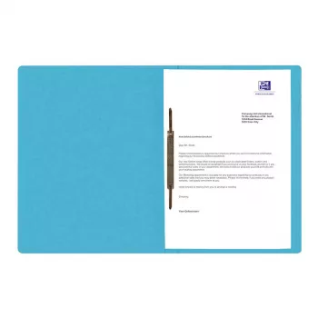 Oxford TOP FILE+ Φάκελος αναφοράς A4 Χαρτόνι 390 g/m² Aqua Μεταλλικός μηχανισμός