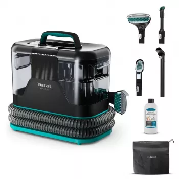 Tefal Clean It IZ5020 Πλυντήριο Σκούπα για Χαλιά και Ταπετσαρίες, Καθαρισμός Λεκέδων, 750 W, 13.500 Pa Ισχύς Αναρρόφησης, 2,3 l Δεξαμενή Καθαρού και 1,5 l Δεξαμενή Λυμάτων, Auto Clean