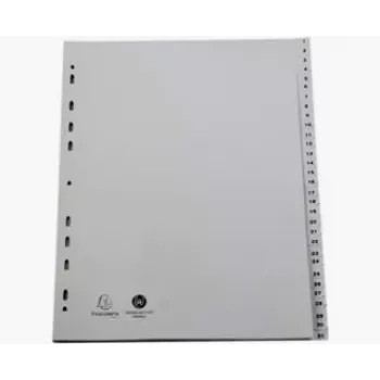 Exacompta 2931E Ντοσιέ A4 - Γκρι - 100% ανακυκλωμένο πολυπροπυλένιο - 2 δακτύλιοι 20 mm - Ράχη 30 mm - Χωρητικότητα 180 φύλλα