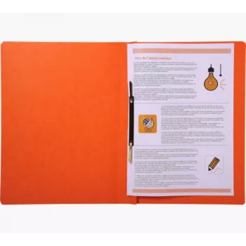 Exacompta Quick Binder A4 Πορτοκαλί Colorspan Χαρτόνι 355 g/m² Εύκαμπτοι Μεταλλικοί Δακτύλιοι