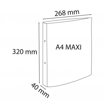 Exacompta Chromaline Pastel Ριχτάρι 2 Δακτύλιοι Κοραλί 4,0 cm DIN A4