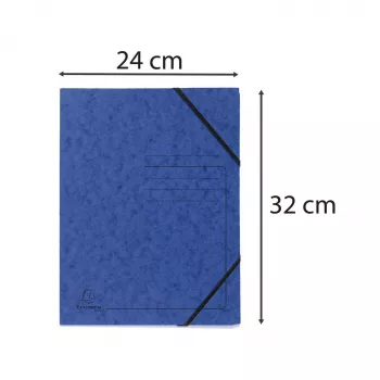 Exacompta Colorspan φάκελος με λάστιχο A4 μπλε 355 g/m²