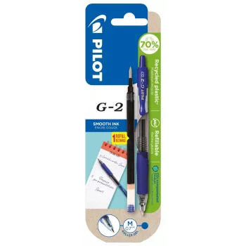 PILOT PEN G2-7 Στυλό Gel Rollerball 0,7mm Μπλε + Ανταλλακτικό