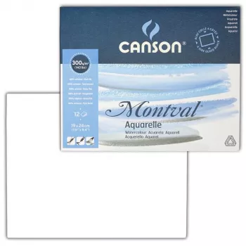 Canson Montval Μπλοκ Ακουαρέλας 19 x 24 cm