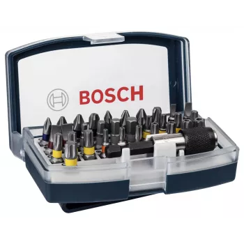 Bosch Σετ Bit Κατσαβιδιού 32 τεμ. Torx, Phillips, Pozidriv, Εξάγωνο, Ίσιο, Torq-Set Μήκος 25 mm