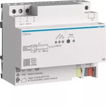 Hager TYFS110 Τροφοδοτικό Τάσης KNX 2 Έξοδοι 1280 mA
