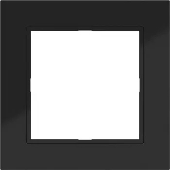 Hager WAD6100BG Πλαίσιο κάλυψης 1 θέσης Night Black Glossy σειρά A.1