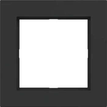 HAGER WAD6100BM Πλαίσιο κάλυψης 1 θέσης A.1 Night Black Matt