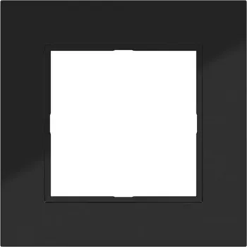 Hager Berker A.8 Πλαίσιο 1-θέσιο Night Black Γυαλιστερό WAD8100BG