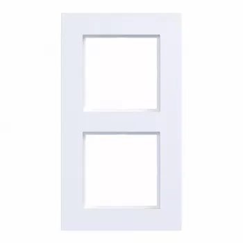 Hager WAD8200WM Πλαίσιο Κάλυψης 2-θέσιο, A.8, Λευκό Φωτός Ματ