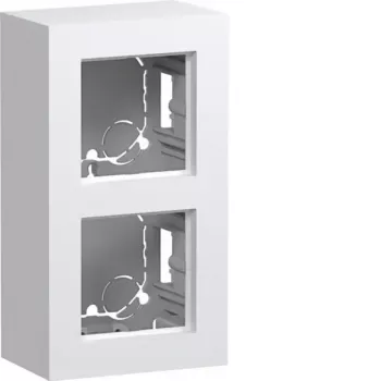 Hager WAD8210WG Κουτί επιτοίχιας τοποθέτησης 2 θέσεων ψηλό A.8 Lichtweiß