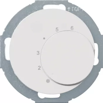 Hager WLN5026WG Θερμοστάτης με διακόπτη και σειρά R.classic Polarweiß