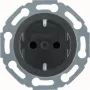 Hager Witty WTS1200BG Πρίζα Schuko Μαύρο γυαλιστερό