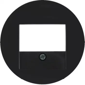 Hager WLF4000BG Κεντρική πλάκα με άνοιγμα TAE, R.Classic, Μαύρο