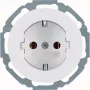 Hager WLS1100WG Πρίζα SCHUKO R.Classic Λευκό πολικό γυαλιστερό
