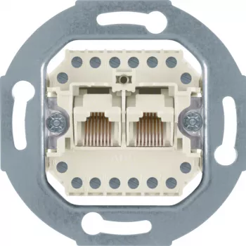 Hager WDF41083 UAE πρίζα 8/8 πολικό module ένθετο λευκό