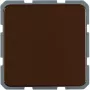 Hager WWS1111BR πρίζα SCHUKO με καπάκι, χωνευτή, IP44, καφέ