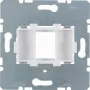 Hager WDF4612W πλάκα στήριξης Modular Jack 1 port λευκή