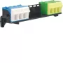 HAGER Φορέας Ακροδεκτών με 2x14 PE/N Ακροδέκτες QuickConnect FZ381