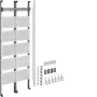 Hager UF521NW universZ Multimedia Complete Field 2-Feld 1350mm με 12x RJ45 Patch-Modulen