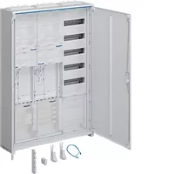 Hager ZB33ET225W1 καθολικό ερμάριο 800x205x1100 mm επίτοιχο IP44 λευκό RAL 9010 3 πεδία