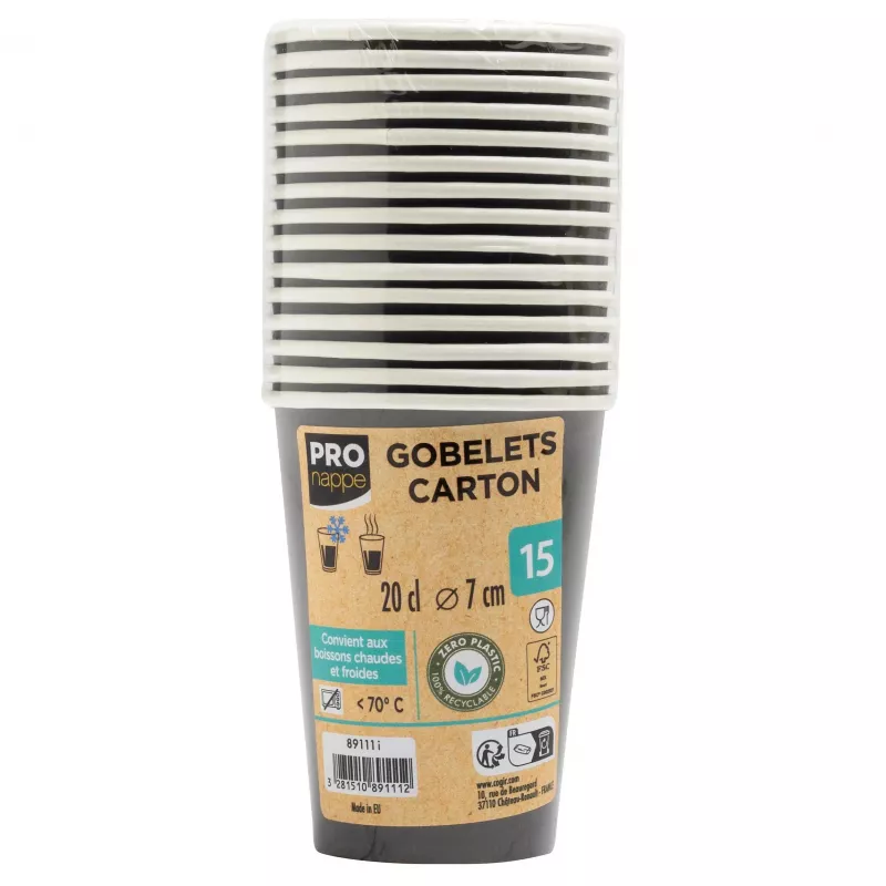 PROnappe 15 ποτήρια καφέ μίας χρήσης 200 ml - 1000 τεμ.