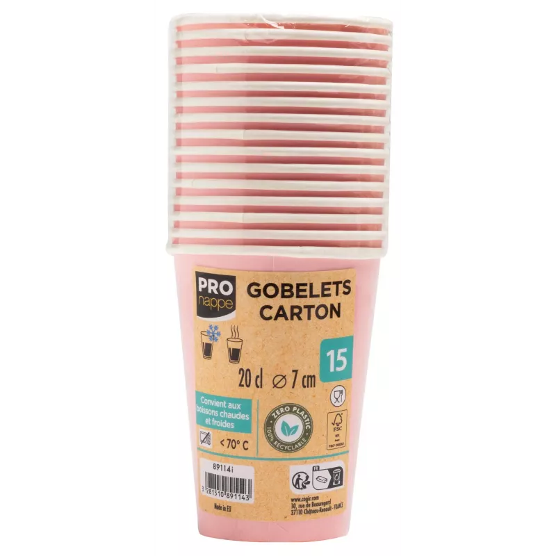 PROnappe 15 ποτήρια μίας χρήσης για καφέ 200 ml - 100 τεμ.