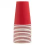 PROnappe 15 χάρτινα ποτήρια 200 ml, κόκκινα (89115I)