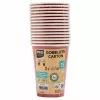 PROnappe 15 χάρτινα ποτήρια 200 ml, κόκκινα (89115I)