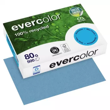 Exacompta Evercolor Χαρτί Ανακύκλωσης Σκούρο Μπλε DIN A4 80 g/m² 500 Φύλλα
