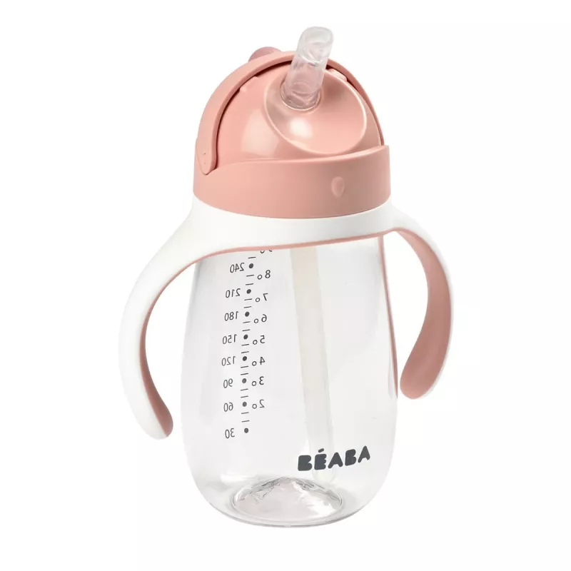 Beaba Niekapek Tritan Ποτήρι Εκπαίδευσης 300 ml Ροζ