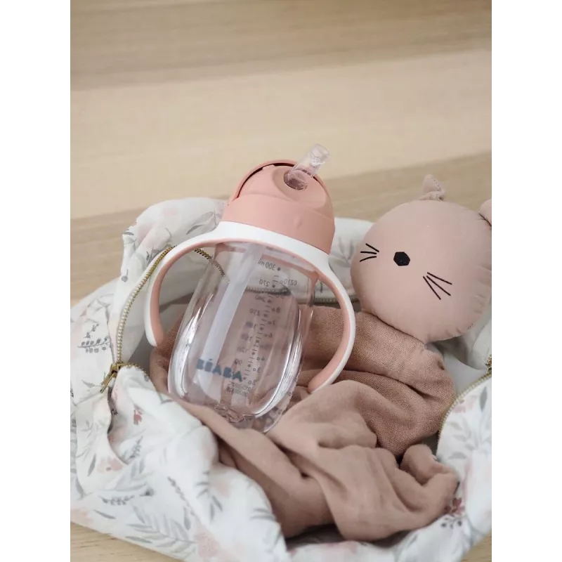 Beaba Niekapek Tritan Ποτήρι Εκπαίδευσης 300 ml Ροζ